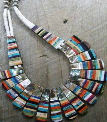 Native American Inlay Necklace - Stunning